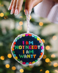 Not Needy Needlepoint Ornament Home Decor - Decorative Accents Furbish