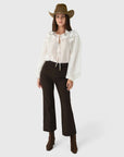 Mackenzie Straight Leg Pant Chocolate Pants - Trousers Simkhai