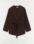Rowen Fringe Jacket Chocolate