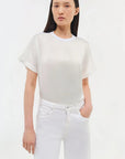 Addy T-Shirt White Tops - Blouses Simkhai