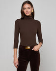 Aja Turtleneck Coffee Bean Tops - Turtleneck L'Agence