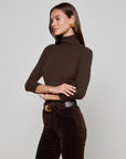 Aja Turtleneck Coffee Bean Tops - Turtleneck L'Agence