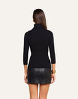 Aja Turtleneck Black/Gold Tops - Turtleneck L'Agence