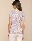 Ressi Fitted Crew Tee Butterfly Wing Tops - Tees L'Agence