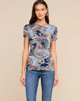 Ressi Fitted Crew Midnight Multi Besarabian Paisley