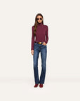 Lani Turtleneck Deep Sangria Tops - Turtleneck L'Agence