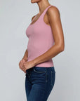 Adira Scoop Neck Tank Lilas Tops - Tanks L'Agence