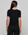 Stormy Embellished Tee Black Tops - Tees L'Agence