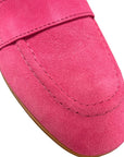 Ardelle Fuschia Suede Flats - Loafer Cordani