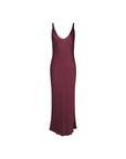 Akıya Satin Maxi Dress Merlot Red Dresses - Maxi L'Agence