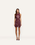 Apolline Collar Racer Dress Deep Port Dresses - Short L'Agence