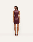 Apolline Collar Racer Dress Deep Port Dresses - Short L'Agence