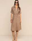 Callen Midi Shirt Dress Cardamom Dresses - Midi L'Agence