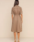 Callen Midi Shirt Dress Cardamom Dresses - Midi L'Agence