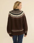 Hue Cardigan Brun Aberdeen Fair Isle Sweater - Cardigans Doen