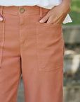 Limerick Wide Leg Carpenter Pant Canyon Denim - Flare & Wide Leg Frank & Eileen