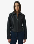 Freeman Leather Jacket Black Jackets - Blazers Simkhai