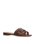 Holly Flat Kid Leather Marron Sandals - Flat Sandals Bibi Lou