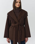 Rowen Fringe Jacket Chocolate