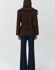 Rowen Fringe Jacket Chocolate