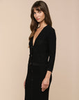 Irvin Pointle Cropped Cardigan Black Sweater - Cardigans L'Agence