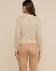 Blanca Sequin Cardigan Natural Multi/ Gold