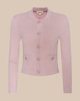 Patsy Cropped Cardigan Misty Rose Sweater - Cardigans L'Agence