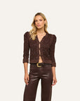 Thistle Sequined Cardigan Black/Java/Sequins Jackets - Blazers L'Agence