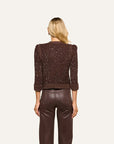 Thistle Sequined Cardigan Black/Java/Sequins Jackets - Blazers L'Agence