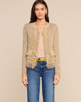 Mireille Fringe Cardigan Natural