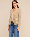 Mireille Fringe Cardigan Natural