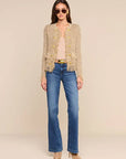 Mireille Fringe Cardigan Natural Jackets - Blazers L'Agence