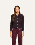 Morrigan Cardigan Dark Java/Black/Burgundy