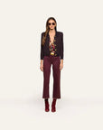 Morrigan Cardigan Dark Java/Black/Burgundy Jackets - Blazers L'Agence