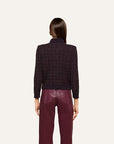 Morrigan Cardigan Dark Java/Black/Burgundy Jackets - Blazers L'Agence