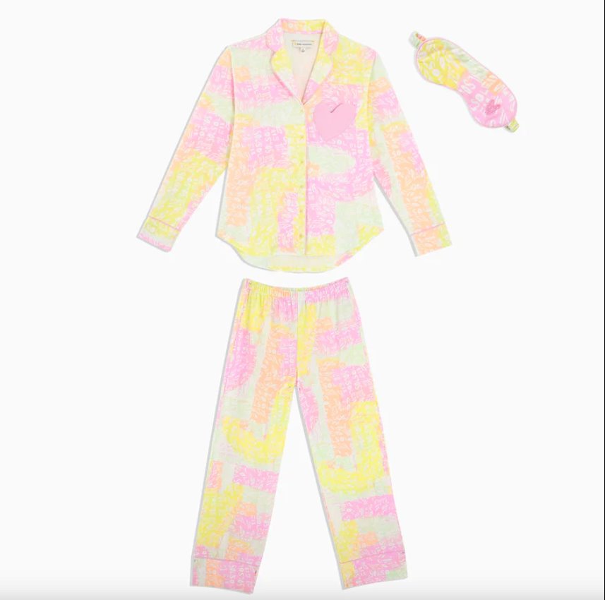Betty Long Pajama Set Soleil Multi Sleepwear Kerri Rosenthal 