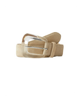 Suede Resin Arch Belt Stone Khaki Belts Veronica Beard