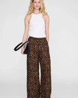 Roslyn Pant Black And Leopard Brown Pants - Trousers Anine Bing