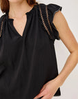 Allea Top Black Tops - Blouses Rails