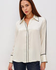 Aloise Shirt Ivory Tops - Button Down Rails
