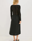 Amberly Dress Black Lace Dresses - Midi Rails