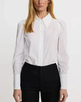 Box Pleat Shirt Optic White Tops - Button Down Smythe