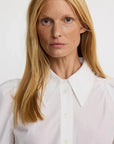 Box Pleat Shirt Optic White Tops - Button Down Smythe