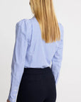 Box Pleat Shirt Blue Oxford