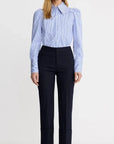 Berlin Cropped Straight Leg Pant Deep Navy Pants - Trousers Smythe