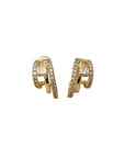 Asymmetry Huggies Earrings Native Gem
