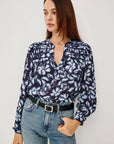 Asta Top Navy Jasmine Tops - Blouses Rails