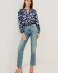 Asta Top Navy Jasmine Tops - Blouses Rails
