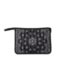 Beau Bandana Pouch Black Cosmetic Haute Shore