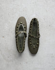 Carinna Flat Kaki Green Sandals - Flat Sandals Bibi Lou